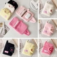 thumbnail image 2 of Plush Coin Purse Wallet - Mini Fuzzy Card Holder For Students Id Meal Card, Portable Organizer, 2 of 8