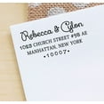 thumbnail image 1 of Custom Family Self Inking Address Stamp Personalized Wedding Invite Rubber Stamp, 1 of 1