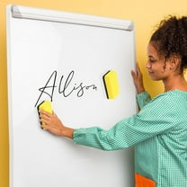 Comefolife Magnetic Dry Erase Eraser, Whiteboard Eraser, Dry Erase Whiteboard Erasers for Office, Home and Classroom, Glass Board Eraser(Yellow), for Classroom, Home and Office Use, 1pc