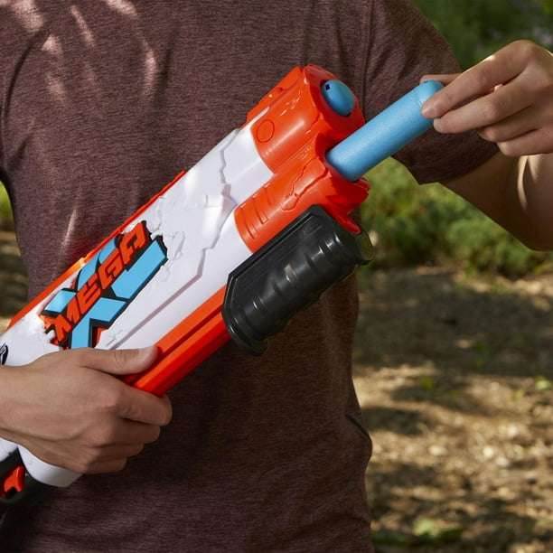 Nerf Mega XL Double Crusher Blaster, Largest Nerf Mega Darts Ever