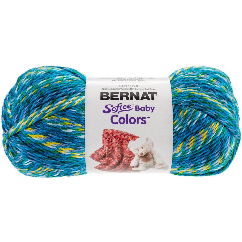 Bernat Softee Baby Yarn ColorsTeal Rainbow