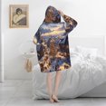 Christmas snow blanket hoodie, wool blanket sweatshirt for adult