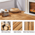 thumbnail image 5 of Renwick Pack of 27 Wood Deck Flooring Tiles for Outdoor & Indoor, Wood, 5 of 13