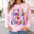 thumbnail image 5 of Teacher Shirt, It's a Good Day for Learning Sweatshirt, Colorful Back to School Hoodie and T-Shirt, Preschool Educator Gift for Women, 5 of 9