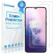 [2 Pack] Screen Protector for Oneplus 7 [Shock-Resistant] OMYFILM Oneplus 7 Tempered Glass Screen Protector [High