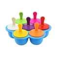 thumbnail image 1 of Contenedor de alimentos congelados para bebés, recipiente de silicona con tapa hermética y 7 compartimentos independientes, bandeja para congelar alimentos., 1 of 1