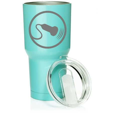 

Smooth Body Tumbler Stainless Steel Vacuum Insulated Travel Mug Cup Gift Sonography Sonographer Ultrasound (Teal 30 oz)