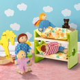 thumbnail image 4 of Set de jazzera de madera con forma de casa de muñecas para niñas y niños pequeños, 4 of 7
