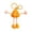 A, variant on - Vegetable Shaped PVC Keychain, Bendable Limbs 3D Cartoon Bag Charm With Spring Clasp, Daily Backpack Luggage Decor Accessory (A)