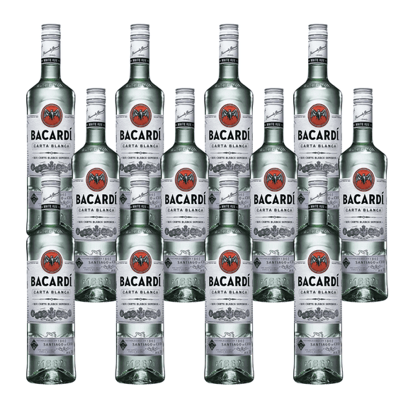 Caja de 12 Ron Bacardi Blanco 700 ml