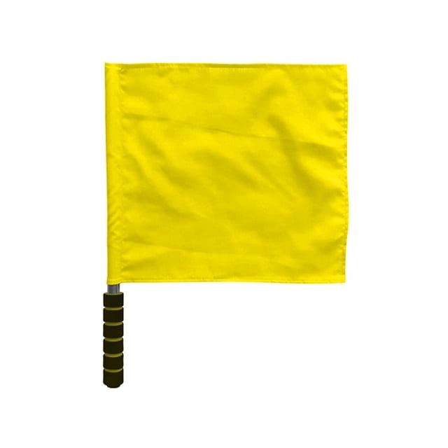 Drapeau de l'Arbitre Commande en Acier Inoxydable Drapeau de Main Drapeau Rouge Éponge de signal Poignée Patrouille Spéciale performance