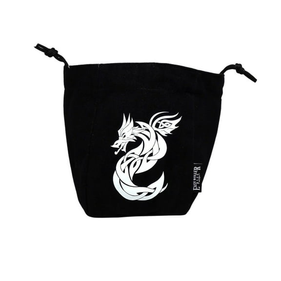 Celtic Knot Dragon Reversible Microfiber Self-Standing Large Dice Bag