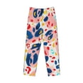 thumbnail image 4 of Balery Men'S Abstract Leopard Print Pants,Sleepwear Pants,Pajama Pants,Pj Bottoms Drawstring And Pockets-Small, 4 of 9
