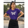thumbnail image 2 of Daisy Butterfly T-Shirt Women -Image by Shutterstock, Female Large, 2 of 4
