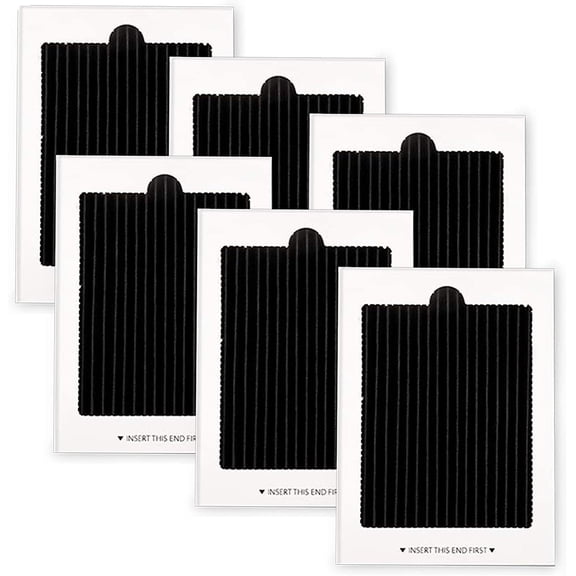 DEWEL Refrigerator Air Filter Replacement for Frigidaire & Electrolux,6 Packs Refrigerator Filter Activated Carbon Filter Reduce Odors for EAFCBF, PAULTRA, RAF1150 242061001,242047801, 242047804
