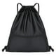 thumbnail image 1 of Adjustable Drawstring Backpack, Zipper Gym Bag, Waterproof, Large Capacity, Drawstring, Gym Bag, Sports Bag, Gym Bag for Yoga, Black, 1 of 5