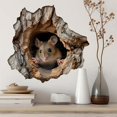 thumbnail image 1 of Mouse Peeking Out From Mouse Hole Decal-Rustic Mouse Hole Wall Sticker Home Decor-kids Room & Nursery Mouse Sticker M838, 1 of 1