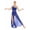 Blue, variant on iiniim Womens Lyrical Asymmetrical Mesh Split Dress Spaghetti Strap Leotard Dress Ballet Dance Costumes