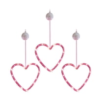YingYouFu 3 Pack Valentine's Day Window Lights Decorations, Heart-Shaped Silhouette LED Lamp for Holiday Fireplace Indoor Home Decor Party Decoration Light Wedding Room Hanging Decoration