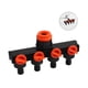 thumbnail image 4 of Adaptador divisor de manguera de jardín, conector de manguera de agua de 4 vías, rosca hembra, color negro, 4 of 7