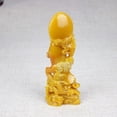 thumbnail image 3 of Stone Carved Guanyin on Dragon Statue Buddhist Figurine Worship Display Chinese Style Spiritual Home Decor Ornament, 3 of 8