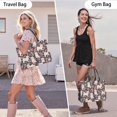thumbnail image 6 of Large Capacity Tote Bag,Shih Tzu Dog and Flower Floral Handbag Fashion Luxury Tote Bag,15.7"x13"x 5.1" Inches,Laptop Compatible, 6 of 6