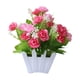 thumbnail image 2 of Arreglo floral artificial de plástico para interiores con pequeñas plantas en maceta, múltiples colores, decorativo para hogar, oficina y escritorio., 2 of 6