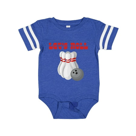 

Inktastic Let s Roll Bowling Gift Baby Boy or Baby Girl Bodysuit