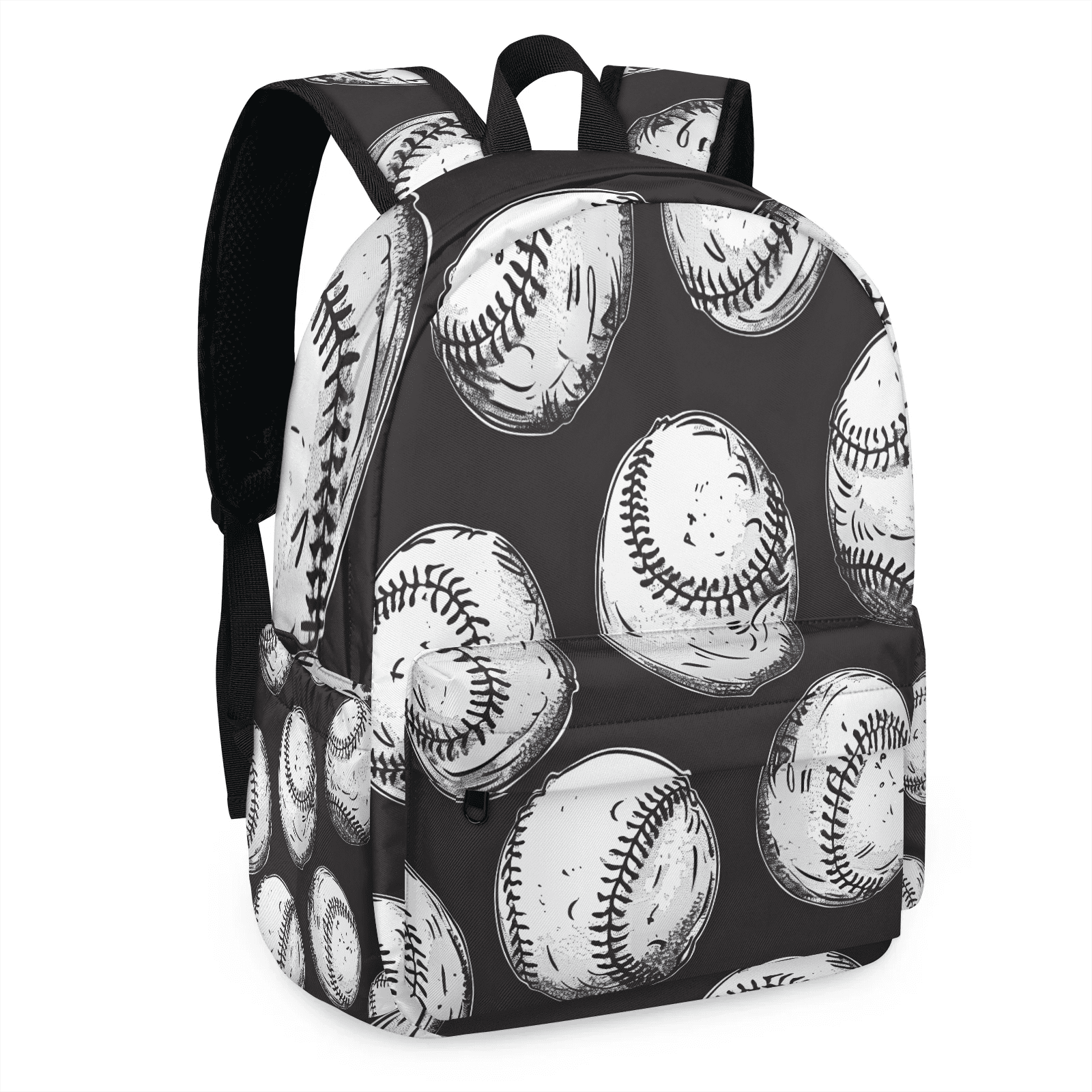 Herdesigns Baseball Backpack for Men Women, Lightweight Laptop Backpack 16.3 Inch American Sports Casual Daypack for Travel Work Commuter