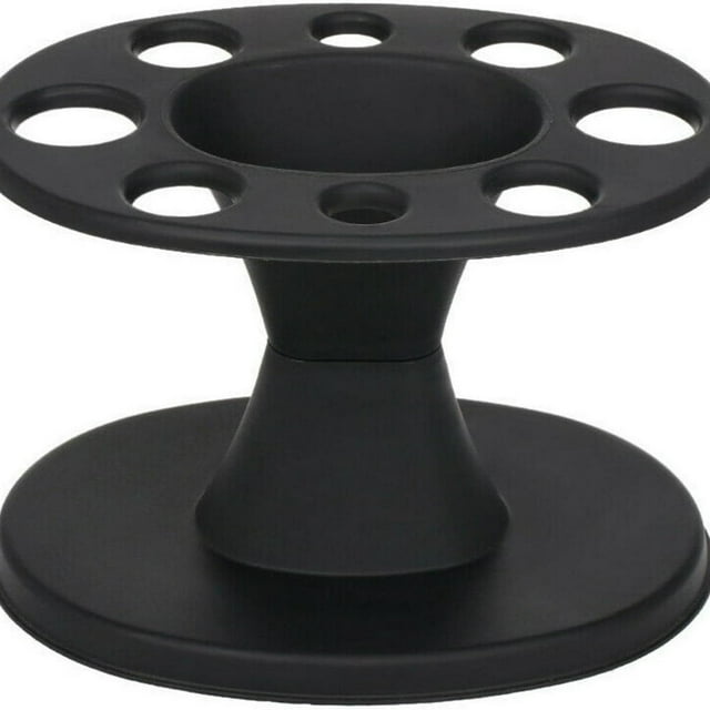 Soporte para cepillo de pelo redondo, soporte para peine y cepillo, estante de exhibición negro, soporte para cepillo de peinado, herramienta de peluquería, 1 unidad