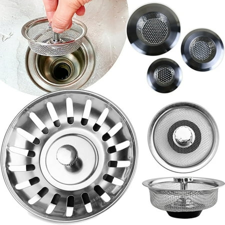 

Kitchen Water Sink Filter Sink Mesh Strainer Kitchen Tool Stainless Steel Bathroom Floor Drain Cover Shower Hair Catche Stopper