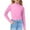 Pink, variant on Size 6Months-7Years Girls Fashion Tops Long Sleeve Shirts Casual Fitted Tee Shirts Solid Color Fall Winter Basic Clothes