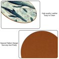 thumbnail image 5 of Whale 6PCS Round Car Coasters, Microfiber Leather Cup Holders for Car, 11x11 cm/4.3x4.3 in, Absorbent Car Coaster Set of 6, Car Accessories for Women and Men, 5 of 6