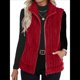 thumbnail image 3 of Chaleco Acolchado Sin Mangas para Mujer, Chaqueta con Cremallera, Abrigo de Moda para Otoño y . Rojo L, 3 of 6