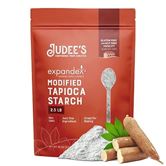 Judee's Gluten Free Expandex Modified Tapioca Starch - Gluten Free Baking - Thickener for Tortillas - 40 Oz