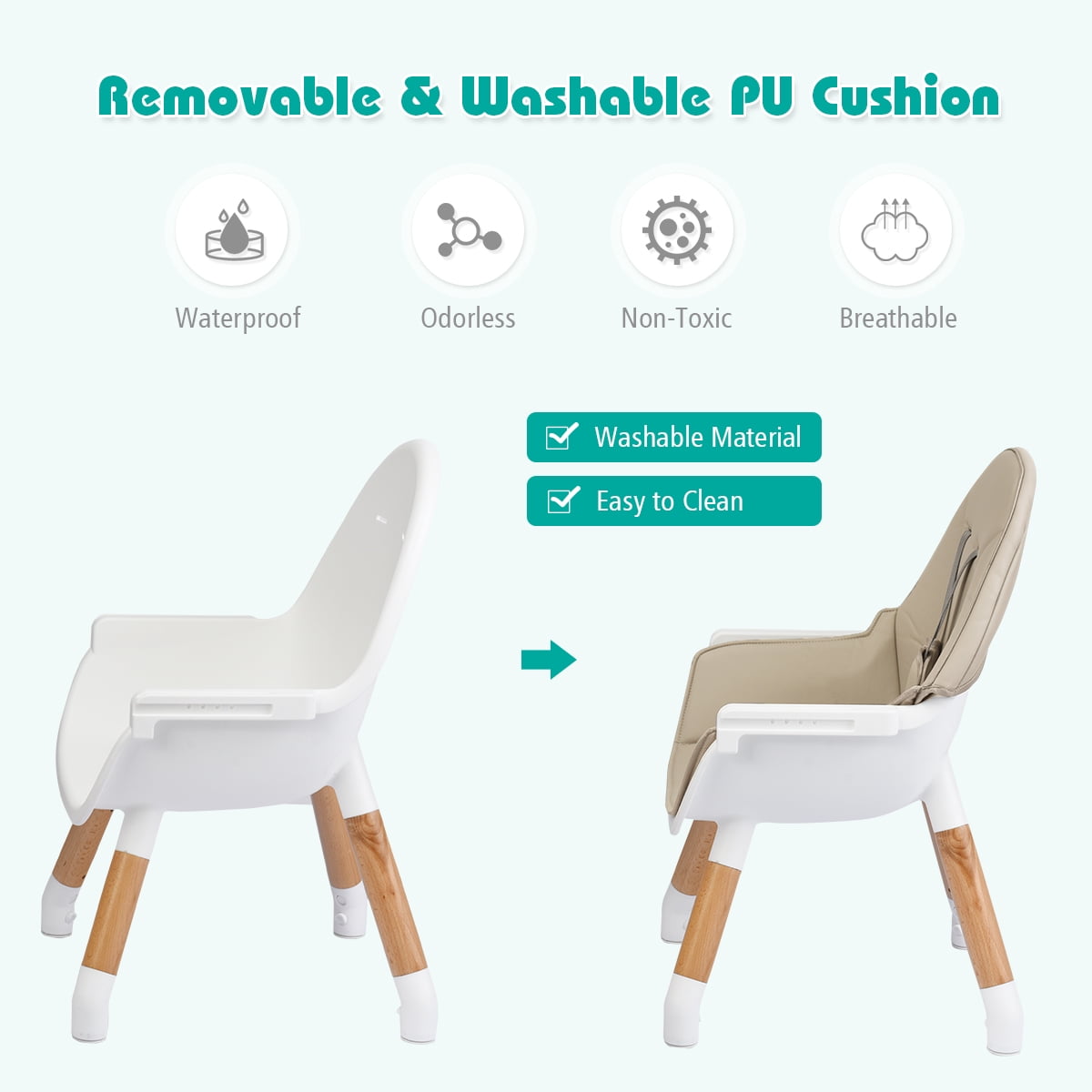 baby joy 4 in 1 high chair