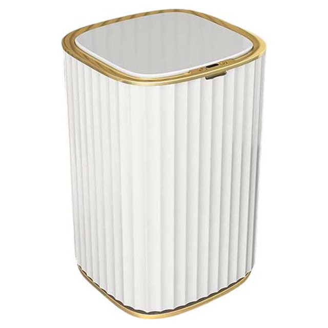 Ounissouiy Cubo de basura con Sensor inteligente, cubo de basura de gran capacidad, cubo de basura a prueba de fugas de inducción automática Almacenamiento y organización del hogar 15L