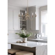 Kira Home Sherbrooke 24 French Country Rustic 5-Light Candle Chandelier