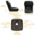 thumbnail image 2 of KOJEM Pair High Back Seats Compatible with John Deere Gator XUV 850D 620I TX 4X2 Turf TX 4X2 4X2 HPX F735 F725 F710 GX355 GX345 Replacement for VG11696 Black, 2 of 9