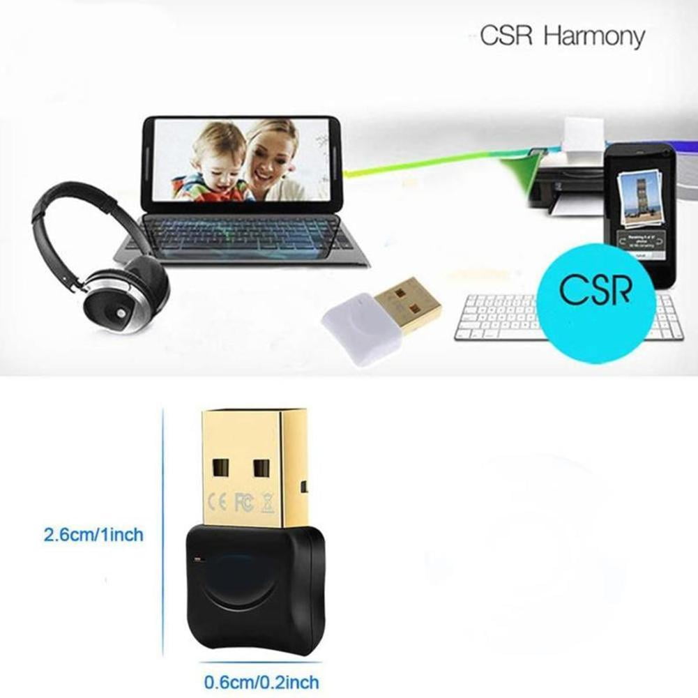 Bluetooth 5.0 USB Adapter for PC, Wireless Audio Transmitter Dongle for Headphones, Speakers, Mouse, Keyboard, Printer - Windows Compatible