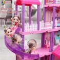 thumbnail image 4 of Beefunni Dollhouse, with Slide, Dolls and 11 Rooms, Creative Dollhouse Toys for Girls, Christmas Birthday Gifts for Girls 3 to 6 Year Old, 4 of 10