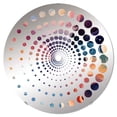 thumbnail image 2 of Designart "Celestial Dreamscape: Blue & Purple" Paisley Spiral Dot Round Wall Mirror - Oval Printed Decorative Mirror - Multiple Color Options, 2 of 5