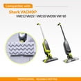 thumbnail image 6 of Reusable Mop Pad Refills Compatible with Shark VACMOP VM252 VM250 VM205 VM200 VM190 VC205 QM250, Vacuum Mop Pad Refills, Washable mop pad with a Reusable Dirt Chamber(4+4 Packs), 6 of 7