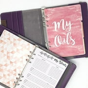Purple Medallion Essential Oil Companion Organizer - Aromatherapy DIY Journal Notebook by Rivertree Life