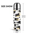 thumbnail image 2 of 17.5oz Vacuum Pot Thermos Cup Corrosion-Resistant Stainless Steel Without Odor And Stain Taste For Outdoor Sports Camping Hiking Cycling Simple Cow Print Pattern1_2, 2 of 5