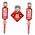 thumbnail image 5 of Traditional Lunar Chinese New Year Spring Couplets Fu Character Sticker Blessing Door Stickers Decorations Party Favours for Home Bedroom , Wear Hat, 5 of 9