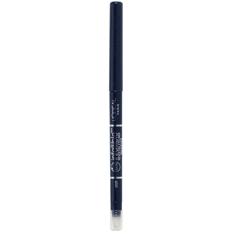 L'Oreal Paris Infallible Never Fail Pencil Eyeliner with Built in Sharpener, Navy