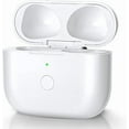 thumbnail image 1 of Étui de Recharge de Remplacement Compatible avec AirPods 3e Génération, Étui de Chargeur AirPods 3 avec Bouton de Synchronisation d'Appariement B‐luetooth Sans Écouteurs, Blanc, 1 of 7