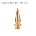 thumbnail image 4 of Unique Bargains 10x26mm Screw Back Rivets Solid Leather Studs Gold Tone 30 Sets, 4 of 5