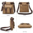 thumbnail image 3 of Dasein Women Lightweight Crossbody Bags Soft Vegan Leather Messenger Bag Shoulder Bag Travel Purse, 3 of 9